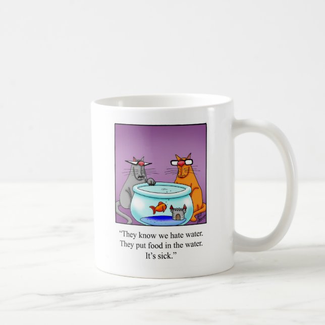 Funny Cat Humor Mug Gift (Right)