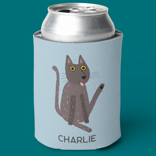Funny Cat Humor Personalized Can Cooler