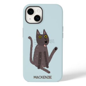 Funny Cat Humor Personalized Case-Mate iPhone 14 Case