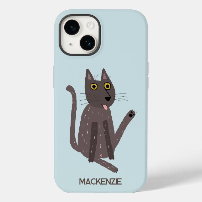 Funny Cat Humor Personalized Case-Mate iPhone Case (Back)