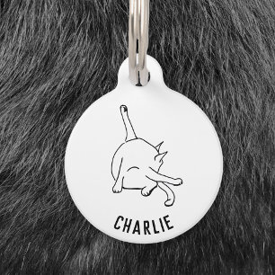 Funny Cat Humor Pet ID Tag