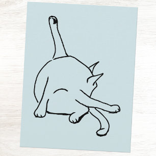 Funny Cat Humor Postcard
