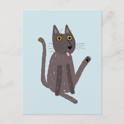 Funny Cat Humor Postcard