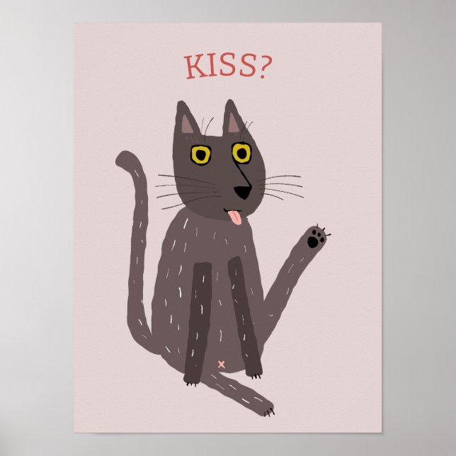 Funny Cat Humor Poster (Front)