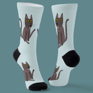Funny Cat Humor Socks