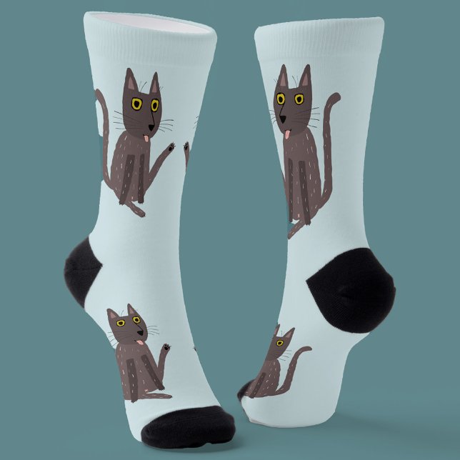 Funny Cat Humor Socks (Creator Uploaded)