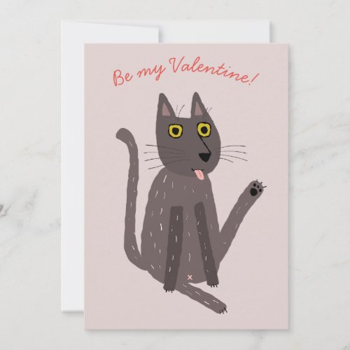Funny Cat Humor Valentines Holiday Card