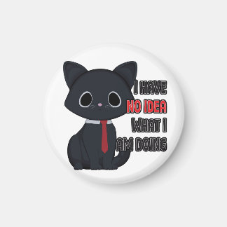 Funny Cat I Have No Idea Magnet