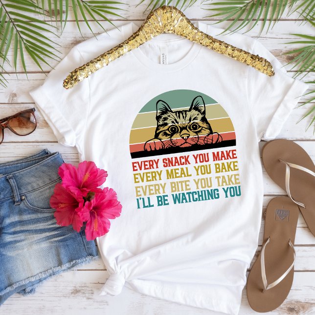 Funny Cat I'll Be Watching You T-Shirt (Creator Uploaded)