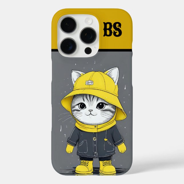 Funny Cat in Rain Boots – cat Humor Case-Mate iPhone Case (Back)