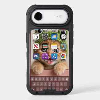 Funny Cat iPhone Home Screen Keyboard 17 Air Case