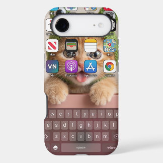 Funny Cat iPhone Home Screen Keyboard 17 Air Case