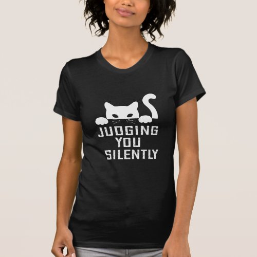 Funny Cat Judging You Silently  T_Shirt