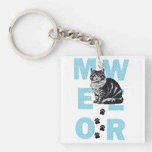 funny cat keychain