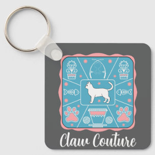 funny cat keychain