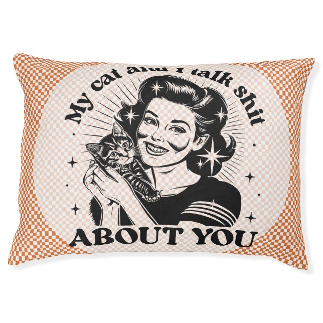 Funny Cat Kitten Pet Bed (Front)