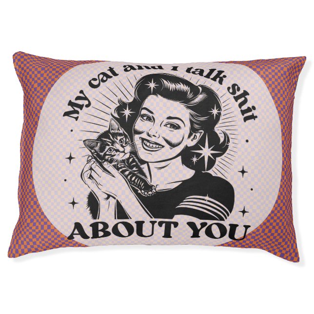 Funny Cat Kitten Pet Bed (Front)