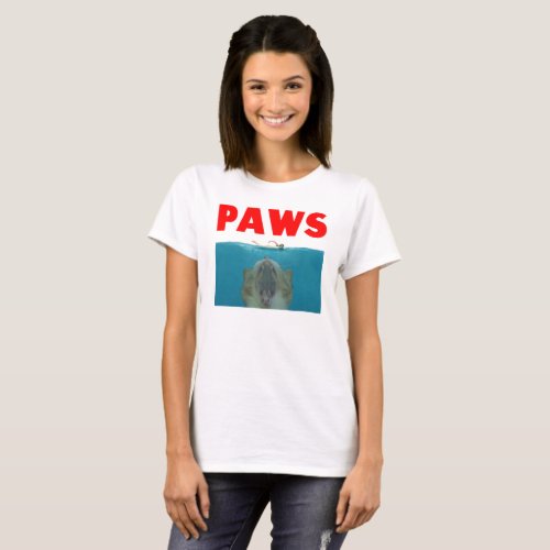 Funny Cat Kitty Paws Movie Parody T_Shirt