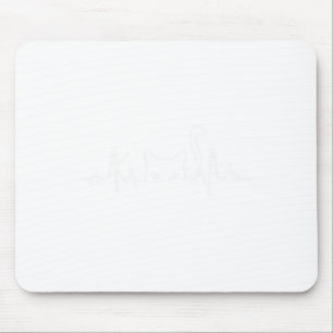 Funny Cat Ladies For Kamala Harris 2024 Heartbeat  Mouse Pad