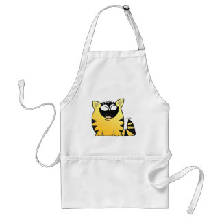 Funny cat laugh adult apron