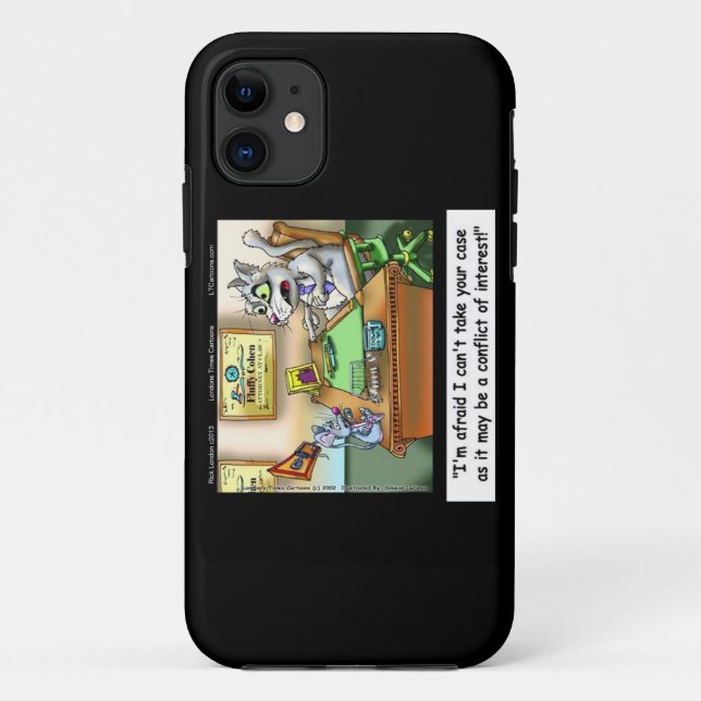 Funny Cat Lawyer "Fluffy Cohen" iPhone5/5S Case (Back)