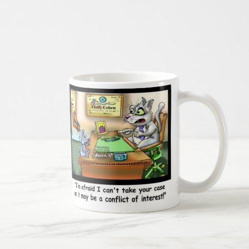 Funny Cat  Lawyer Funny Coffee Mug