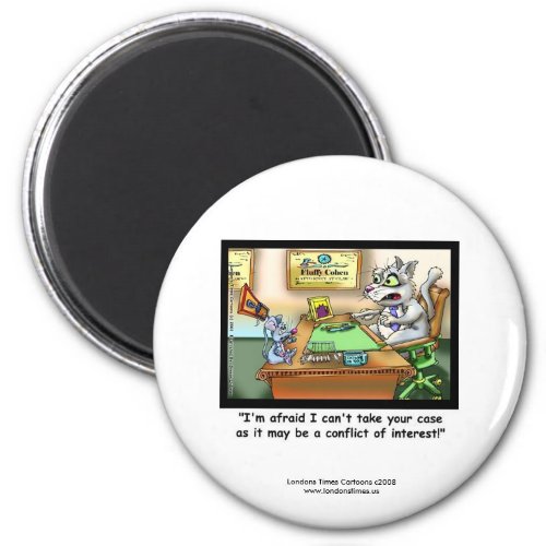 Funny Cat  Lawyer Funny Novelty Magnet