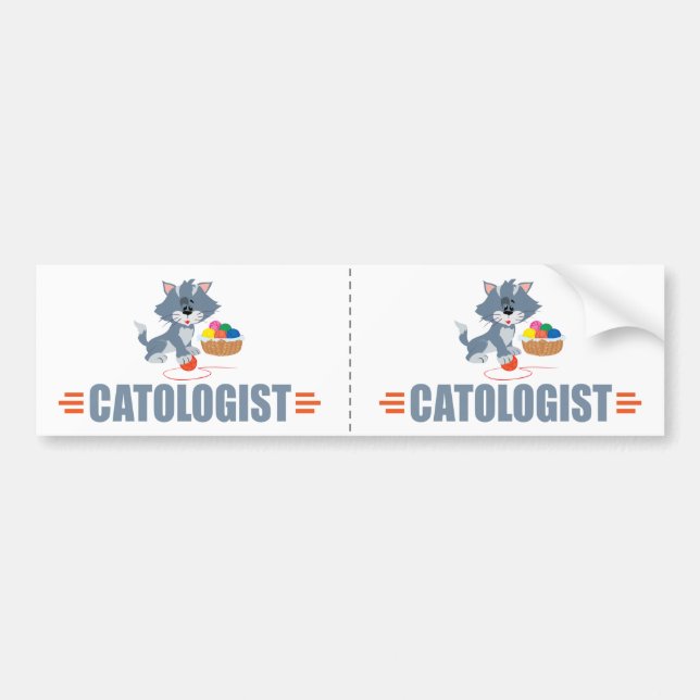 Funny Cat Lover Bumper Sticker (Front)