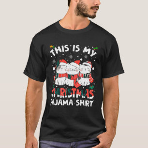 Funny Cat Lover Christmas Pajamas Cute Xmas Kids T T-Shirt