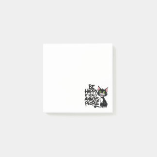Funny Cat Lover Gift Black Kitty Humor Post-it Notes