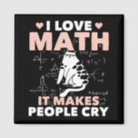 Funny Cat Lover Mathematics Humor Maths Nerd Magnet<br><div class="desc">Cat Math and School Teacher Jokes. Funny Cat Lover Mathematics Humor Maths Nerd.</div>