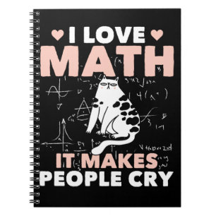 Funny Cat Lover Mathematics Humor Maths Nerd Notebook