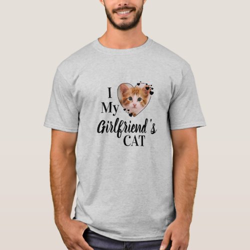 Funny Cat Lover Personalized Pet Photo  T_Shirt