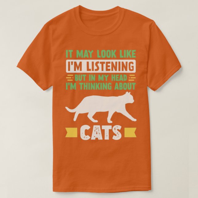 Funny Cat Lover T-Shirt (Design Front)