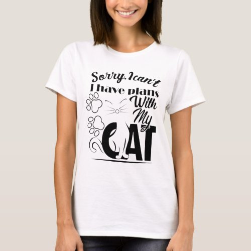 Funny Cat Lover Tee with Playful Design