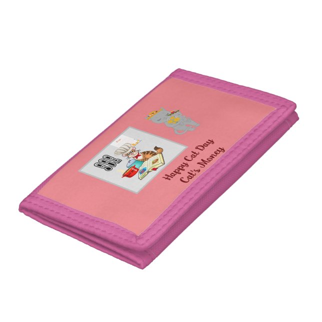 Funny Cat Lover Trifold Wallet (Bottom)