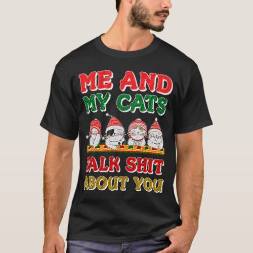 Funny Cat Lover Ugly Christmas Sweater Style