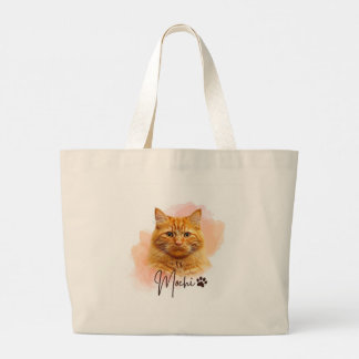 Funny Cat Lover's Large Tote Bags – Mochi