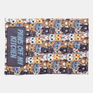 Funny Cat Lovers Paws Off My Kitchen Towel