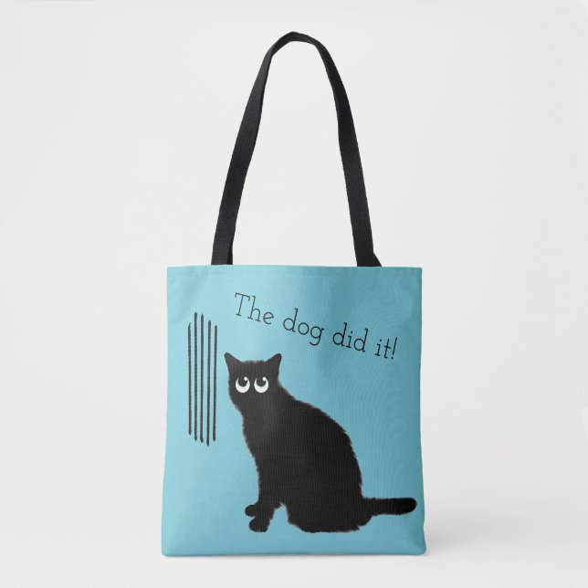 Funny Cat Lovers Tote Bag (Front)
