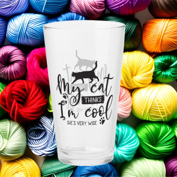 Funny Cat Lovers Word Art Glass by DoodlesGifts at Zazzle