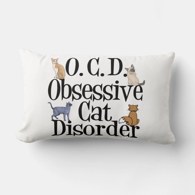 Funny Cat Lumbar Pillow (Front)