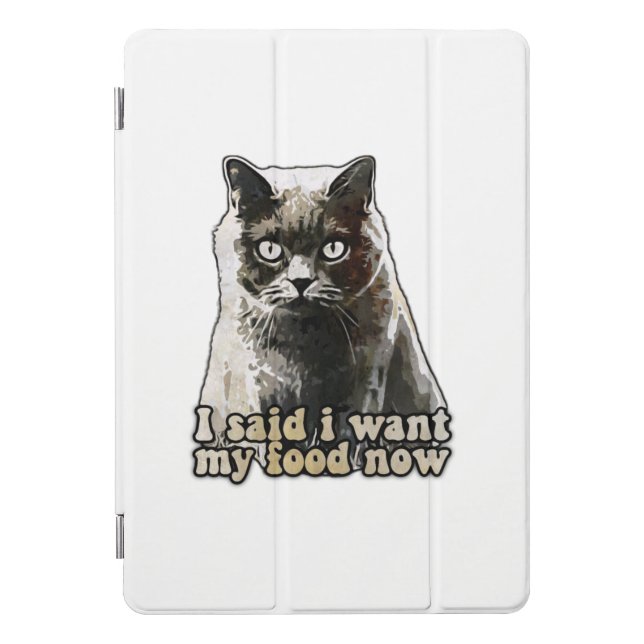 Funny cat meme for cat lovers and kitten owners iPad pro cover (Front)