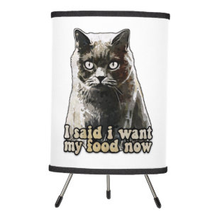 Funny cat meme for cat lovers and kitten owners tripod lamp