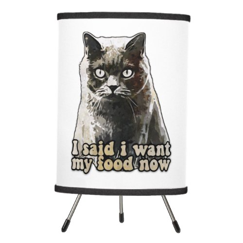 Funny cat meme for cat lovers and kitten owners tripod lamp