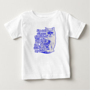 Funny cat meme for cat owners and kitty lovers baby T-Shirt