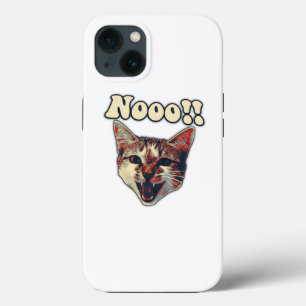 Funny cat meme for cat persons and cat owners iPhone 13 case