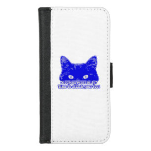 Funny cat meme for kitten owners and lovers iPhone 8/7 wallet case