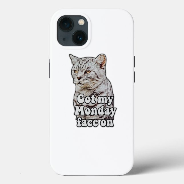 Funny cat meme for kitty lovers and cat lovers Case-Mate iPhone case (Back)