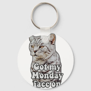 Funny cat meme for kitty lovers and cat lovers keychain